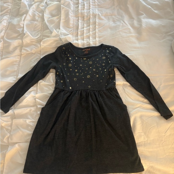 Cat & Jack B Stars and Moon Long Sleeve Sweater Dress - Picture 2 of 8